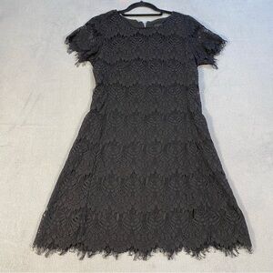 navy blue dress for baby girl Three Quarter Sleeve Petite Size A-Line Dress main image 0